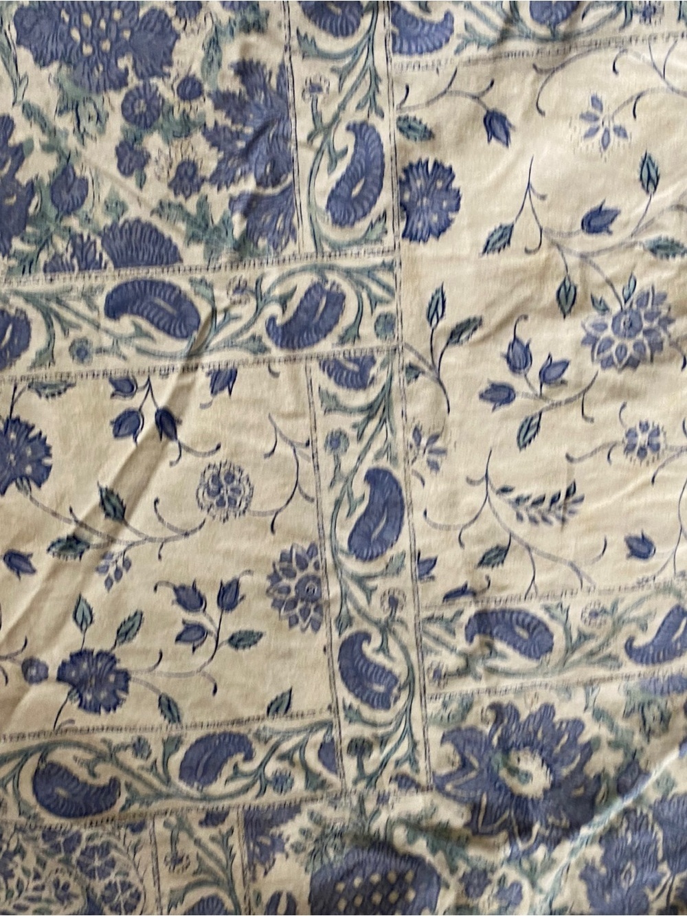 Lauren Ralph Lauren Callen Floral Blue Cream Botanical King 106x88 Duvet Cover - Picture 2 of 16